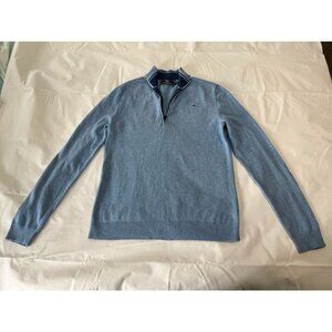 Light Blue Quarter-Zip Sweater